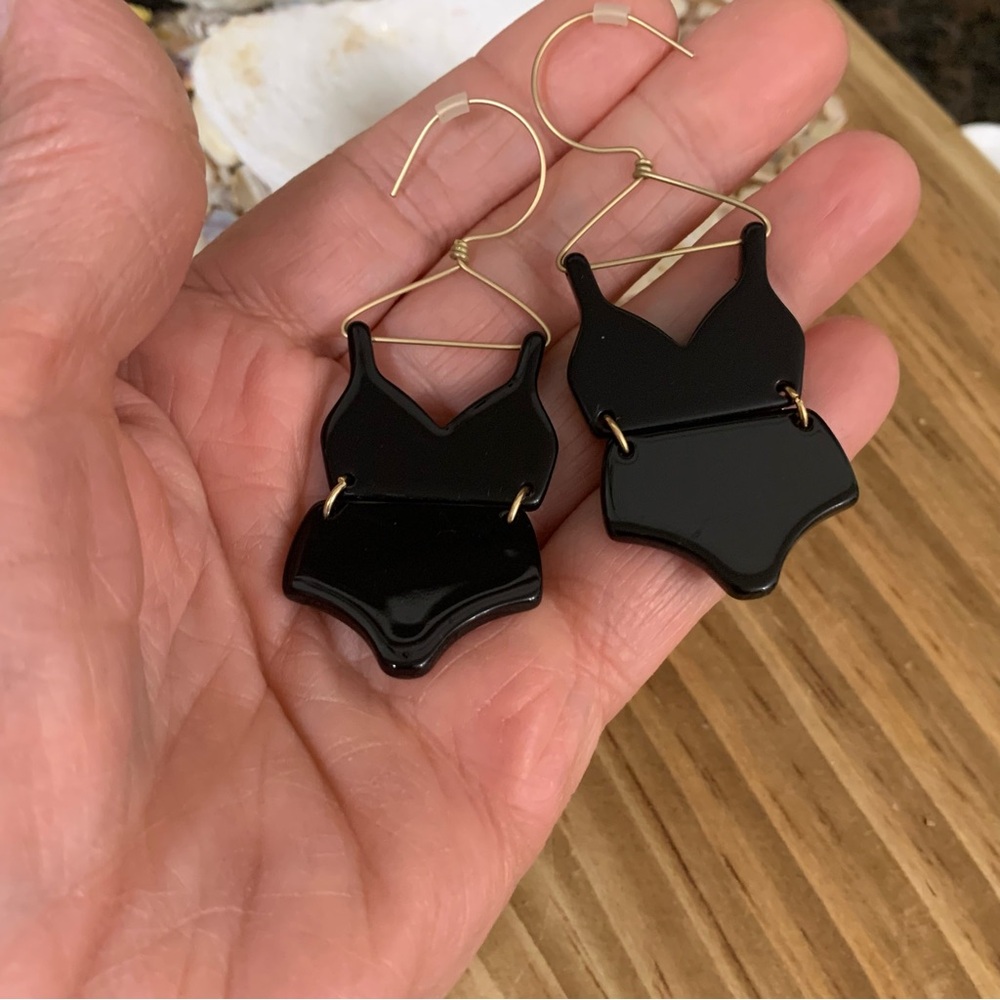 Bathing Beauty Swim Suit Earrings - Picture 4 of 5